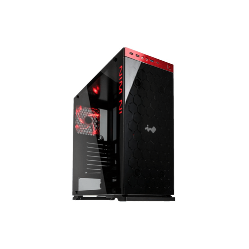 INWIN 805 RED/BLK MID TOWER